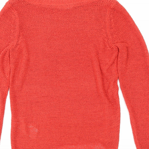 Only Womens Red   Pullover Jumper Size M