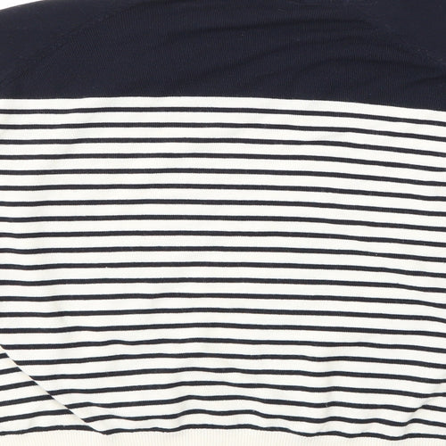 Topshop Womens Blue Striped  Pullover Jumper Size 10