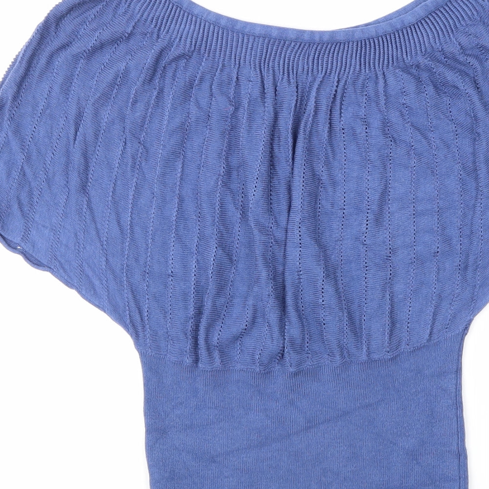 Apricot Womens Blue Striped  Pullover Jumper Size S