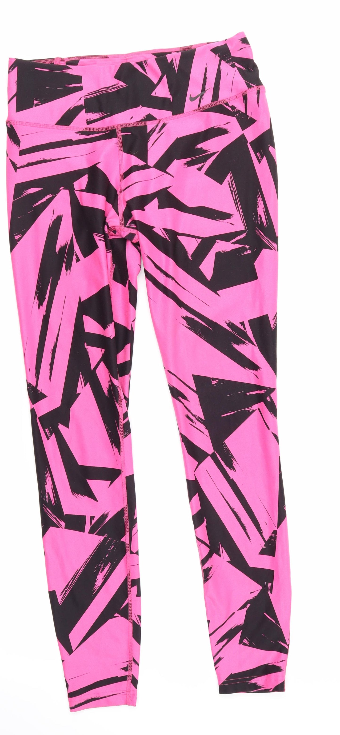 Nike Womens Pink Patchwork  Jogger Leggings Size M L27.5 in