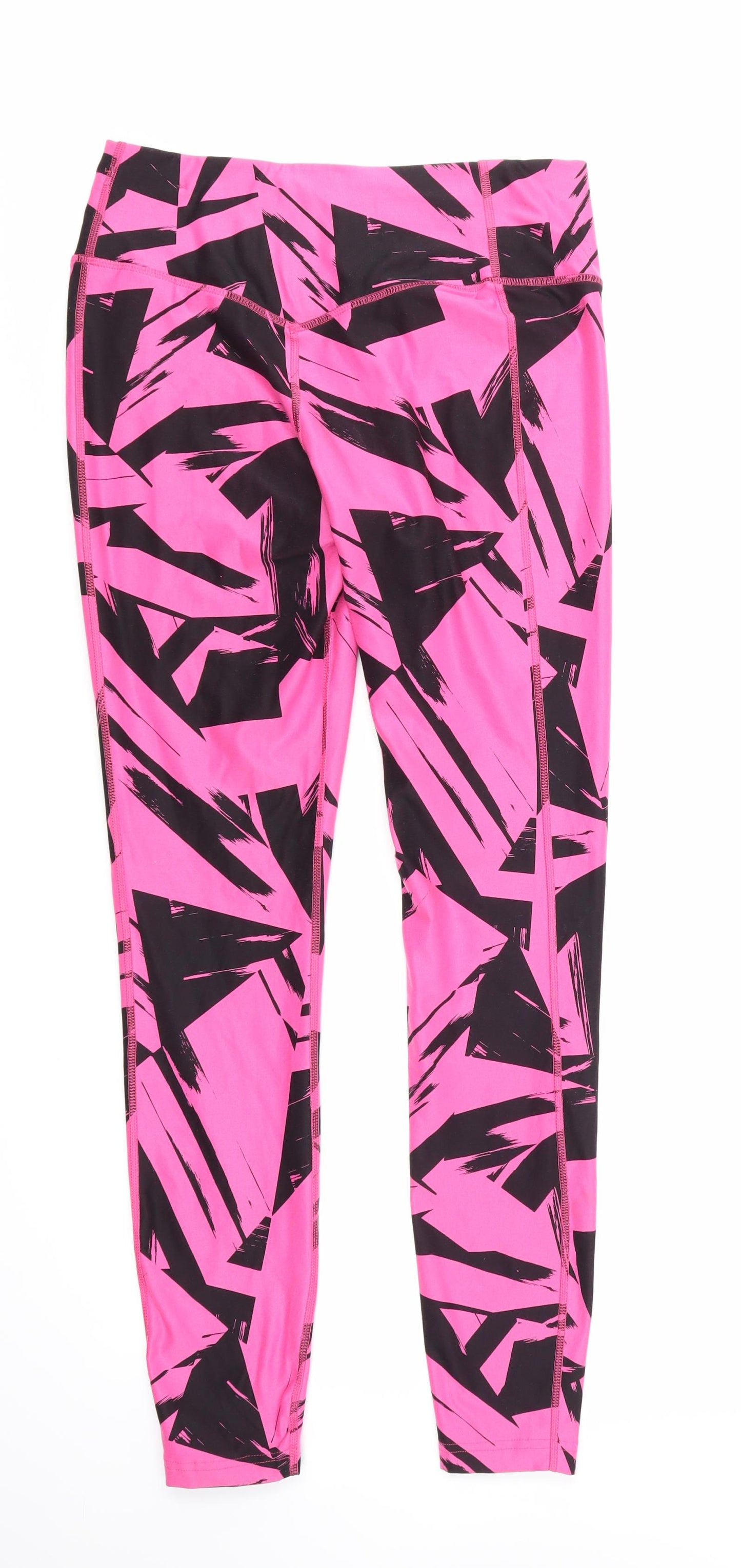 Nike Womens Pink Patchwork  Jogger Leggings Size M L27.5 in