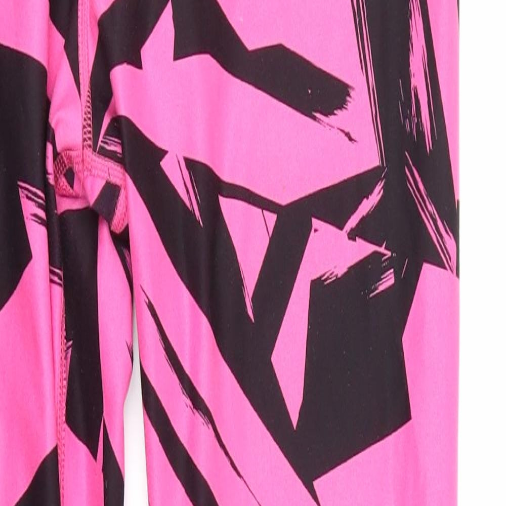 Nike Womens Pink Patchwork  Jogger Leggings Size M L27.5 in