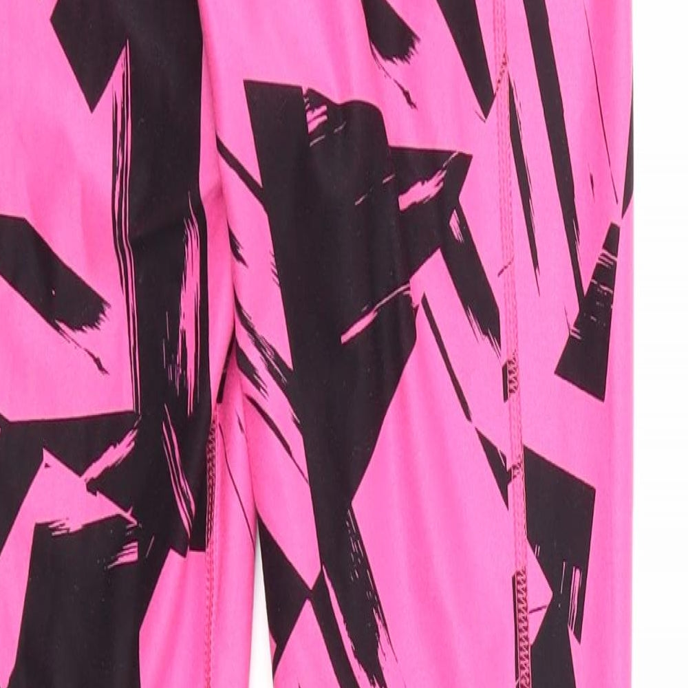 Nike Womens Pink Patchwork  Jogger Leggings Size M L27.5 in