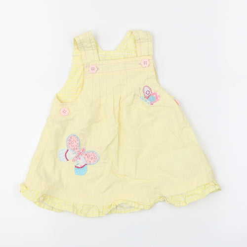 NEXT Girls Yellow Animal Print  Fit & Flare  Size 18 Months