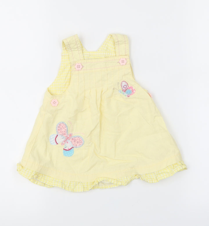 NEXT Girls Yellow Animal Print  Fit & Flare  Size 18 Months