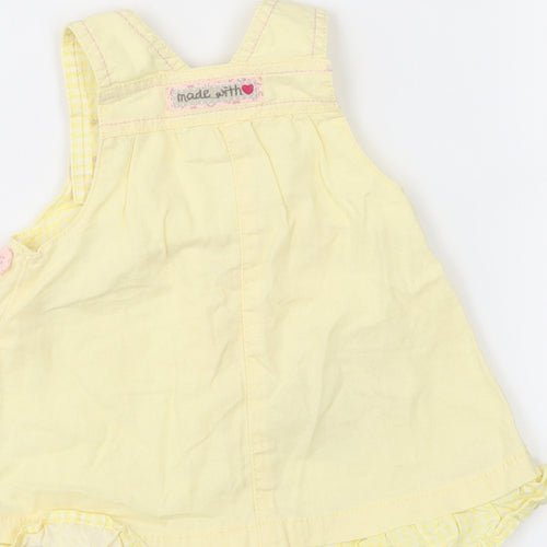NEXT Girls Yellow Animal Print  Fit & Flare  Size 18 Months