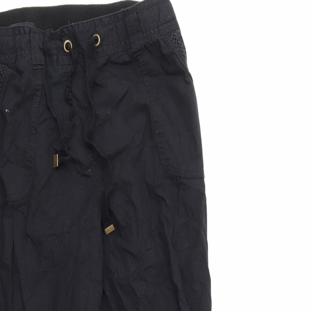 George Womens Black   Cargo Trousers Size 14 L25 in