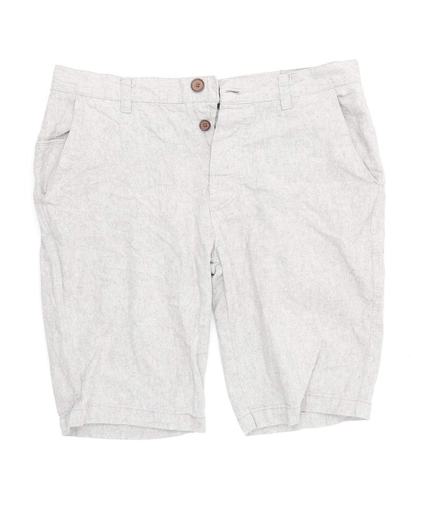 Cedar Wood State Mens Grey   Cargo Shorts Size 34 in