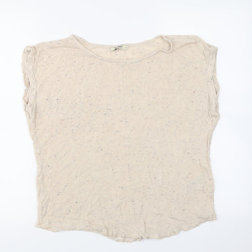 Oasis Womens Ivory   Jersey Blouse Size M