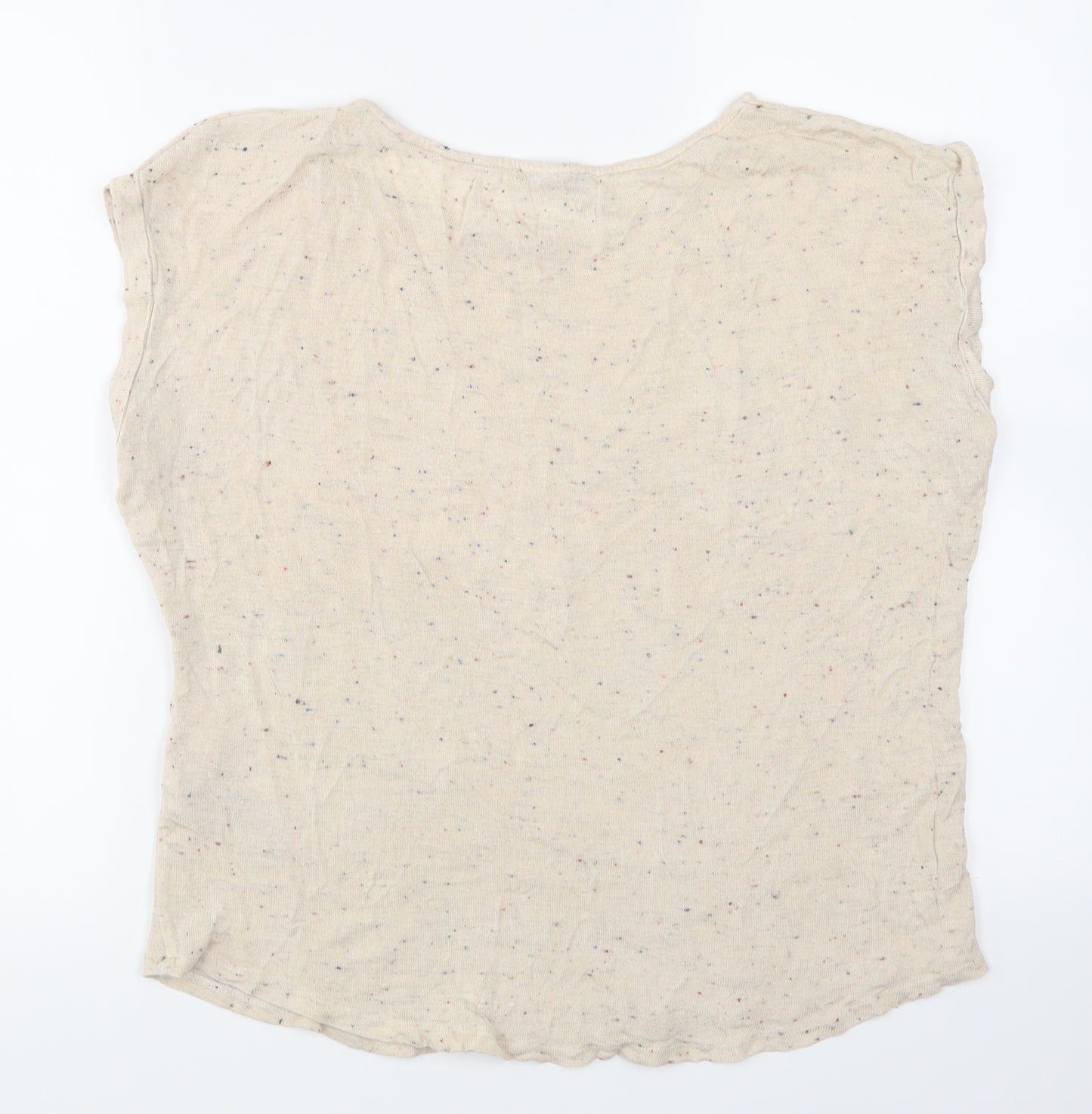 Oasis Womens Ivory   Jersey Blouse Size M