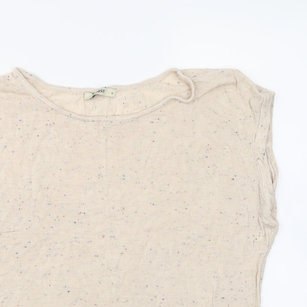 Oasis Womens Ivory   Jersey Blouse Size M