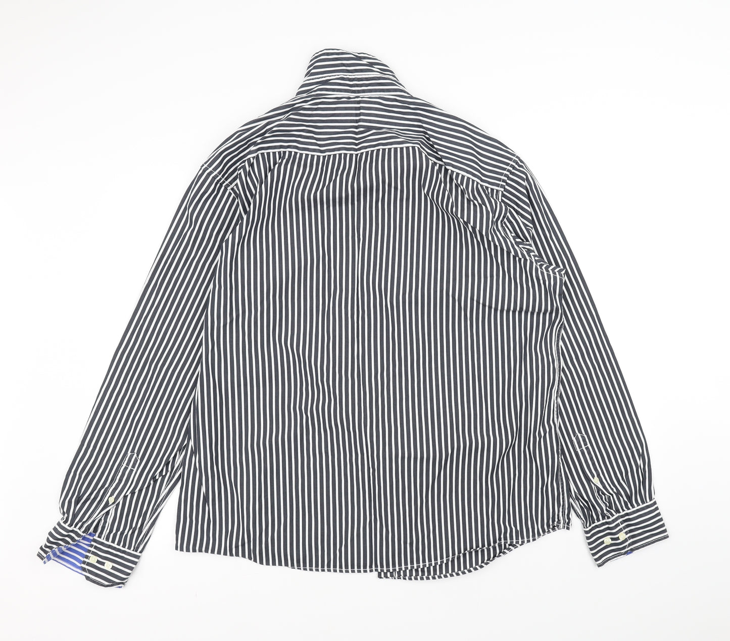 Marks and Spencer Mens Blue Striped   Dress Shirt Size XL