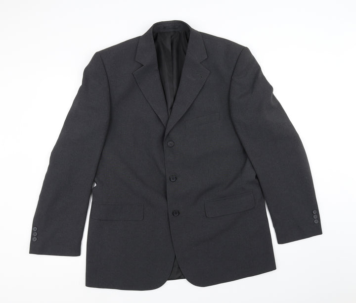 F&F Mens Grey Jacket Suit Jacket Size 40
