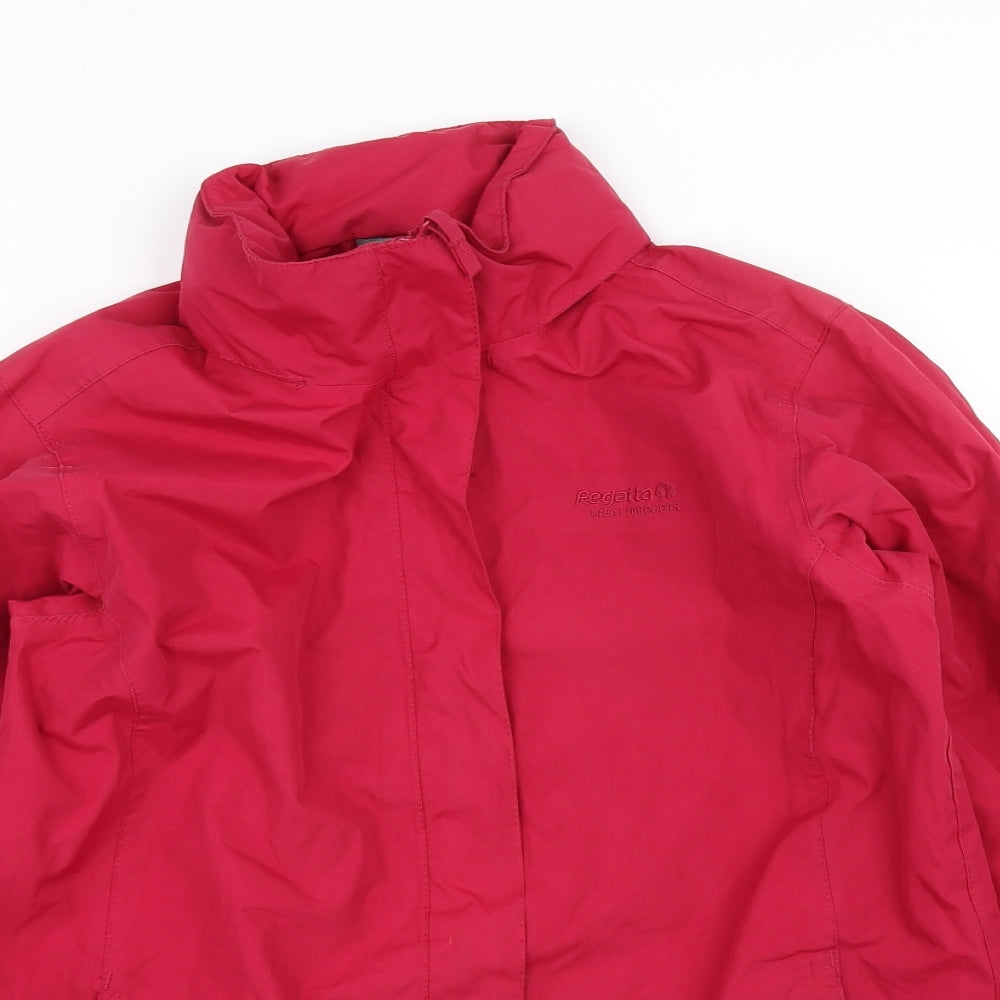 Regatta Womens Pink   Windbreaker Coat Size 10