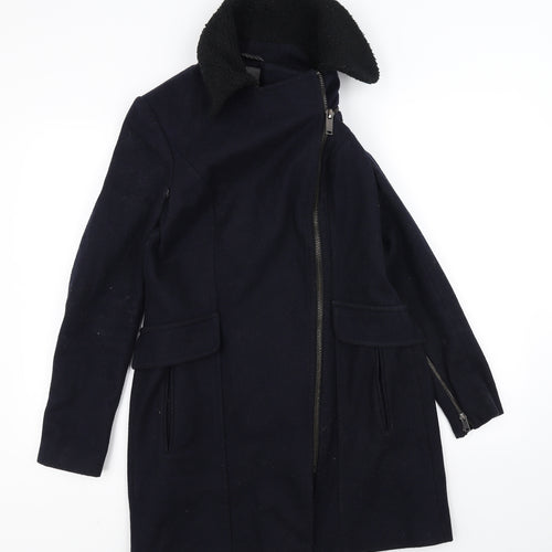 NEXT Womens Blue   Overcoat Coat Size 10