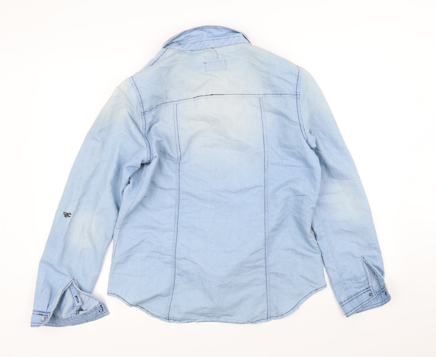 SI SONO Womens Blue   Overcoat Coat Size L