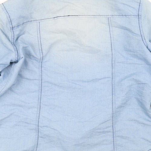 SI SONO Womens Blue   Overcoat Coat Size L
