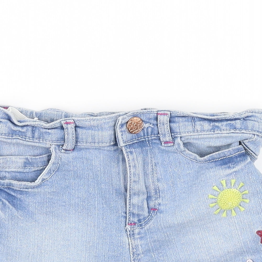 Nutmeg Girls Blue   Cut-Off Shorts Size 5-6 Years