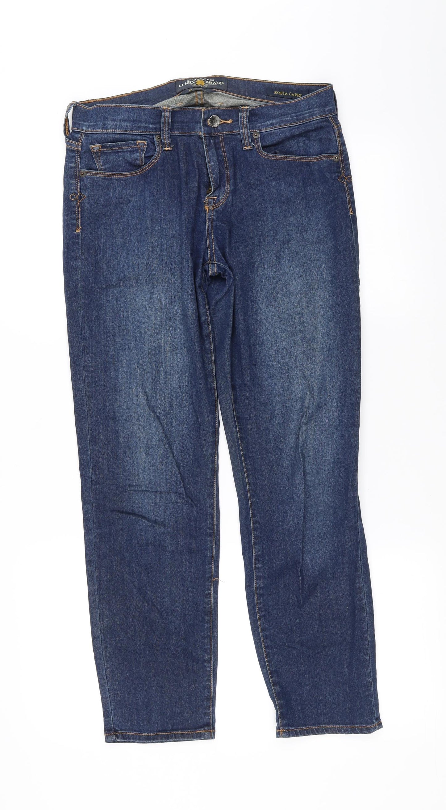 Lucky Brand Womens Blue   Straight Jeans Size 8 L30 in