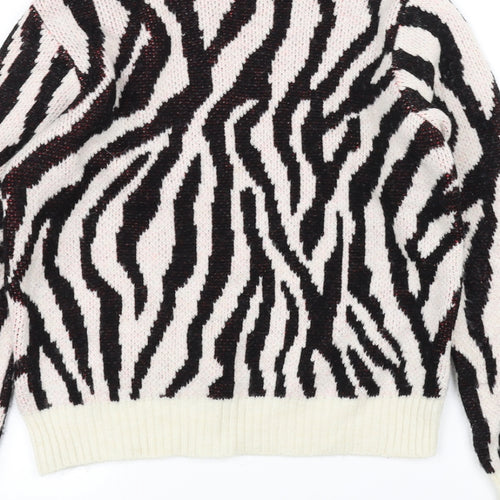 Primark Womens White   Pullover Jumper Size 6