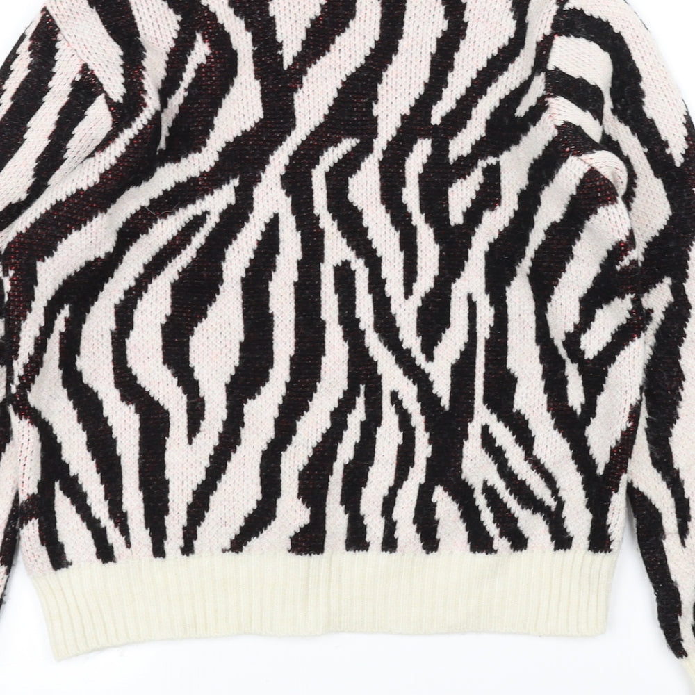 Primark Womens White   Pullover Jumper Size 6