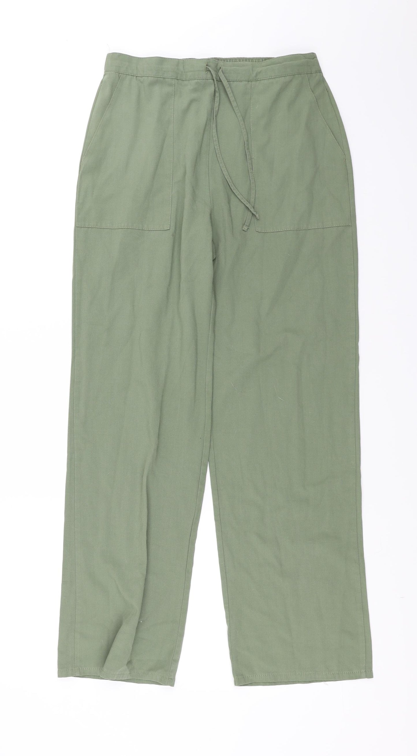 Best Basics Womens Green   Trousers  Size 10 L27 in