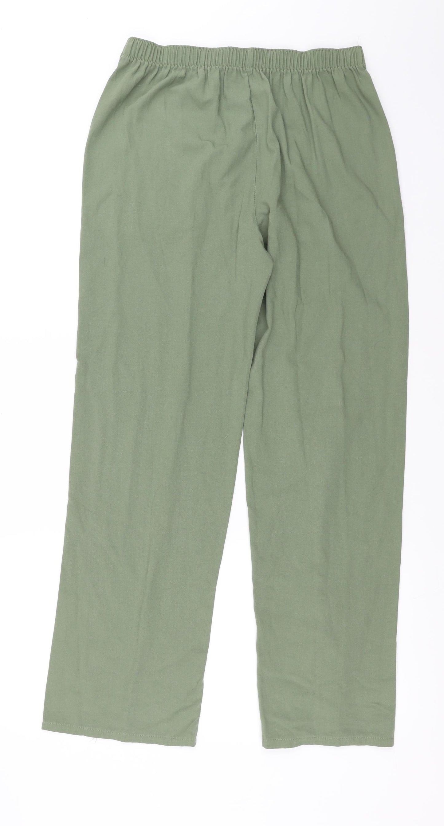 Best Basics Womens Green   Trousers  Size 10 L27 in