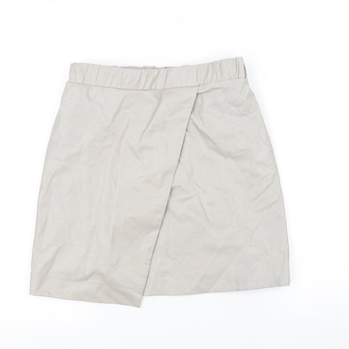 Topshop Womens Beige   A-Line Skirt Size 8