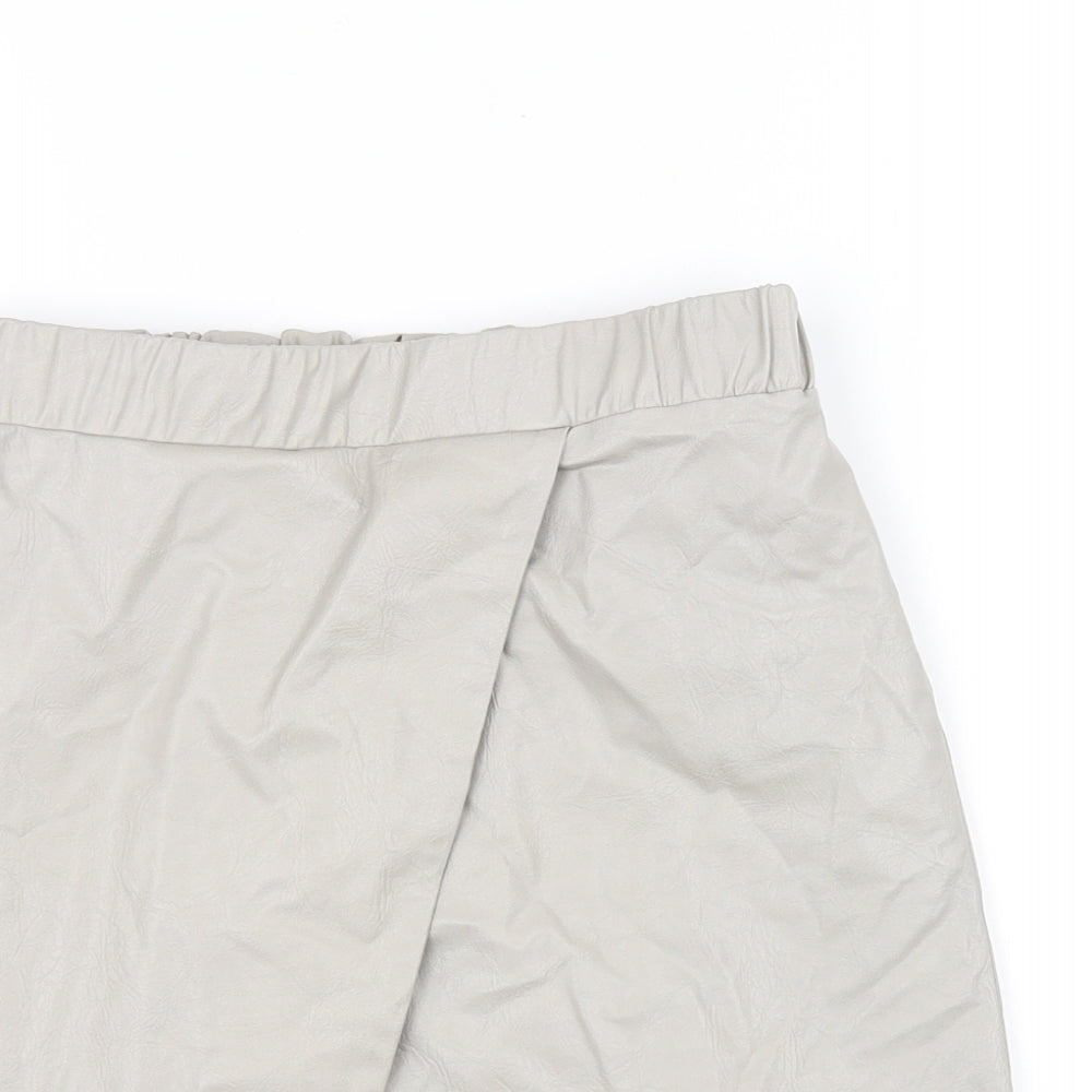 Topshop Womens Beige   A-Line Skirt Size 8