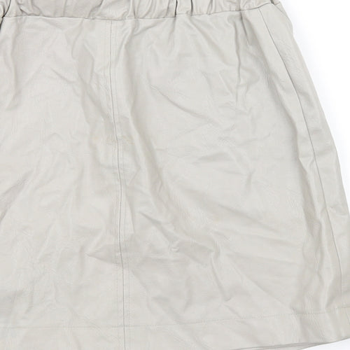 Topshop Womens Beige   A-Line Skirt Size 8