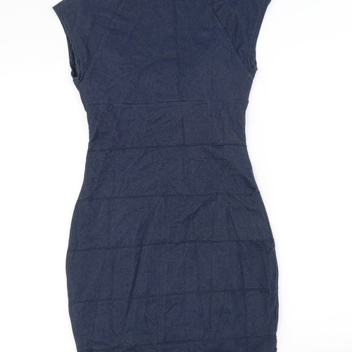 Sasperilla Womens Blue   Pencil Dress  Size 8