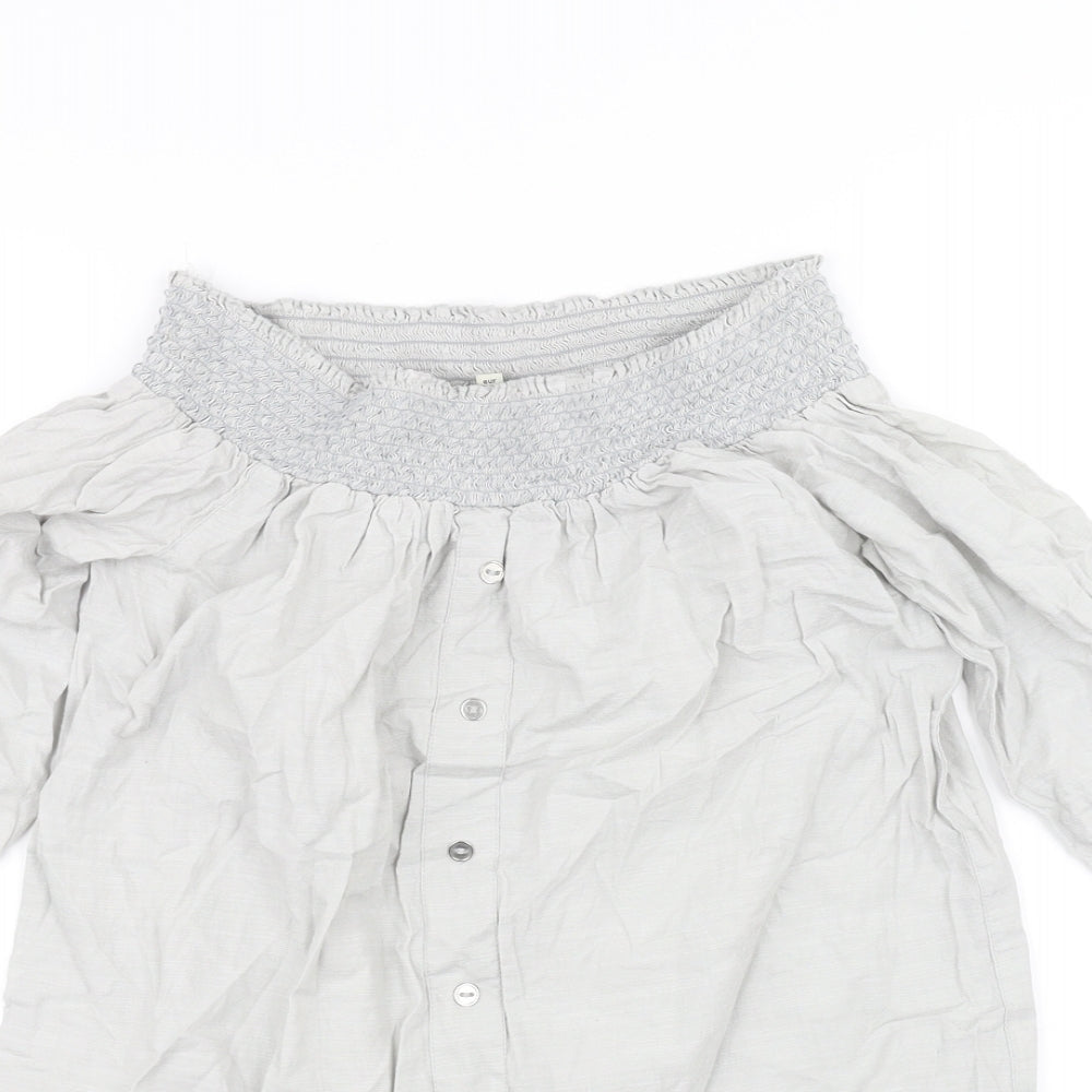 River Island Womens Grey   Basic T-Shirt Size 8