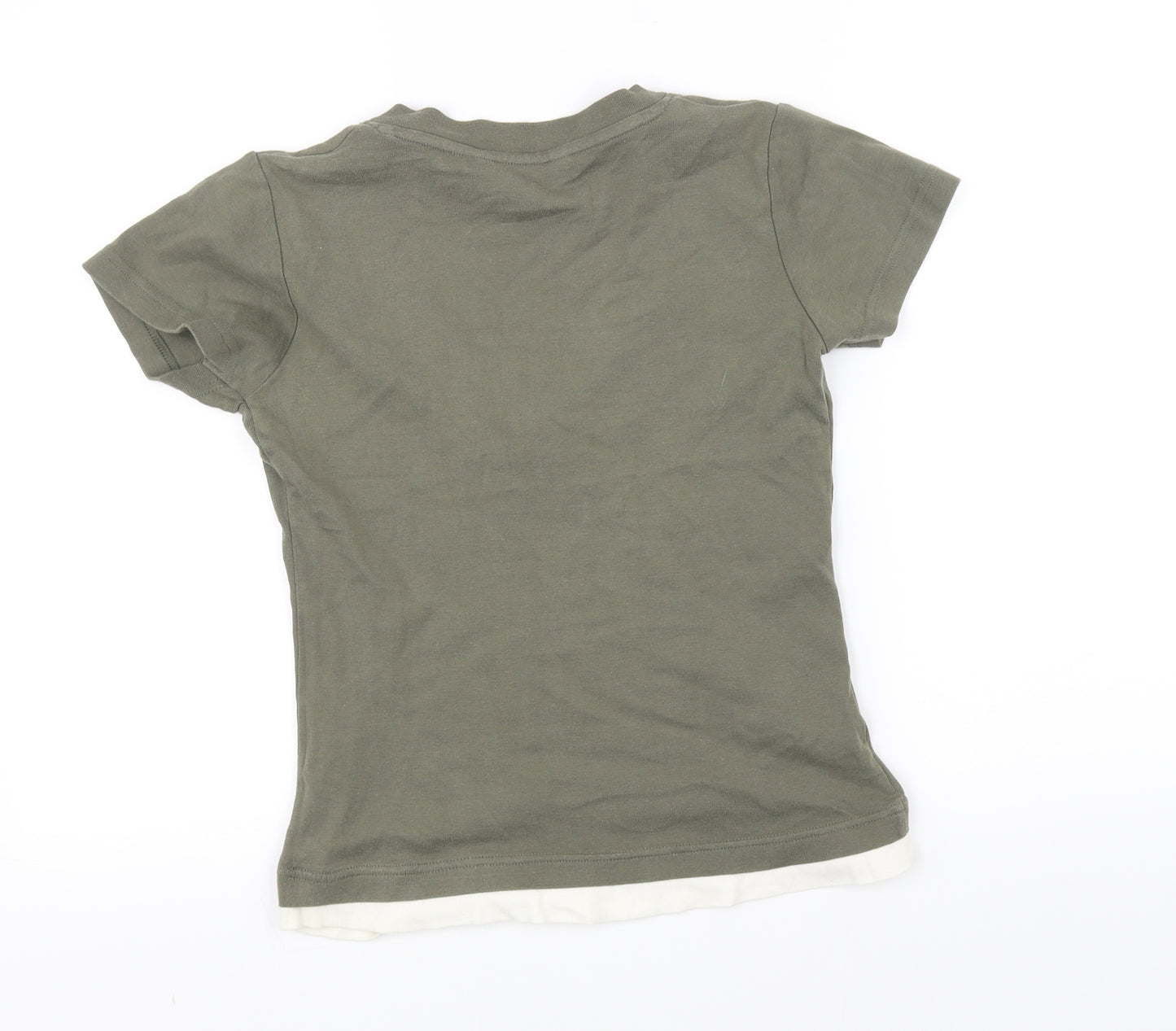 Papaya Womens Green   Basic T-Shirt Size 10