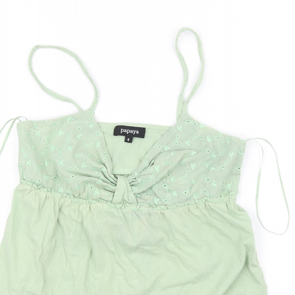 Papaya Girls Green   Basic T-Shirt Size 8 Years