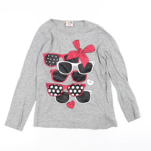 TXM Girls Grey   Basic T-Shirt Size 10 Years