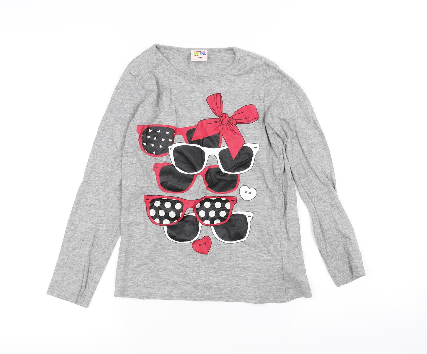 TXM Girls Grey   Basic T-Shirt Size 10 Years
