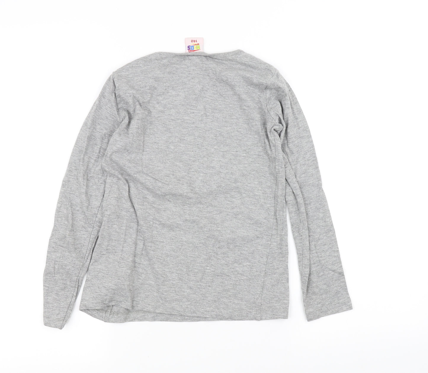 TXM Girls Grey   Basic T-Shirt Size 10 Years
