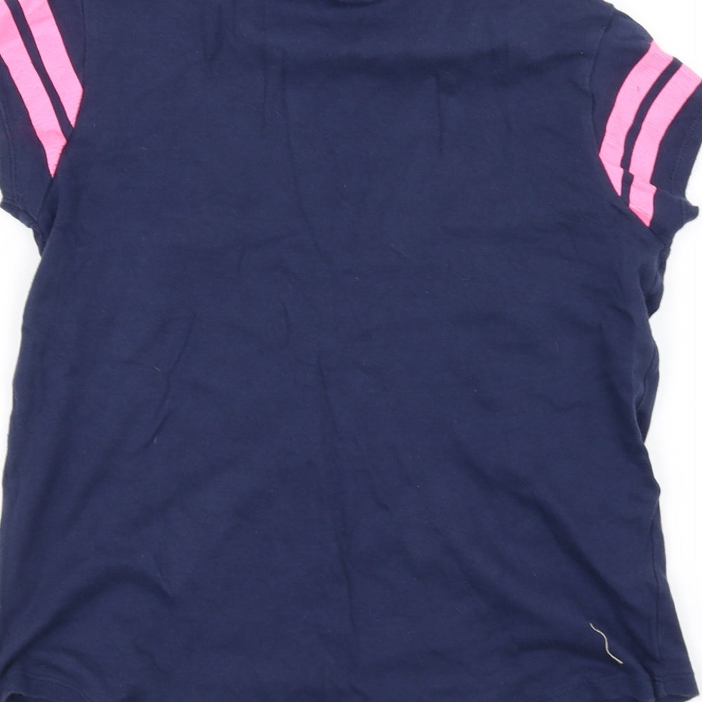George Girls Blue   Basic T-Shirt Size 9-10 Years
