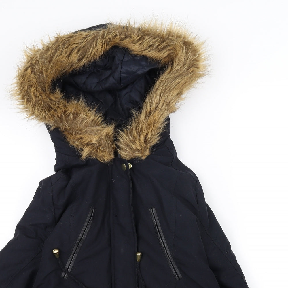 Dorothy Perkins Womens Blue   Rain Coat Coat Size 14
