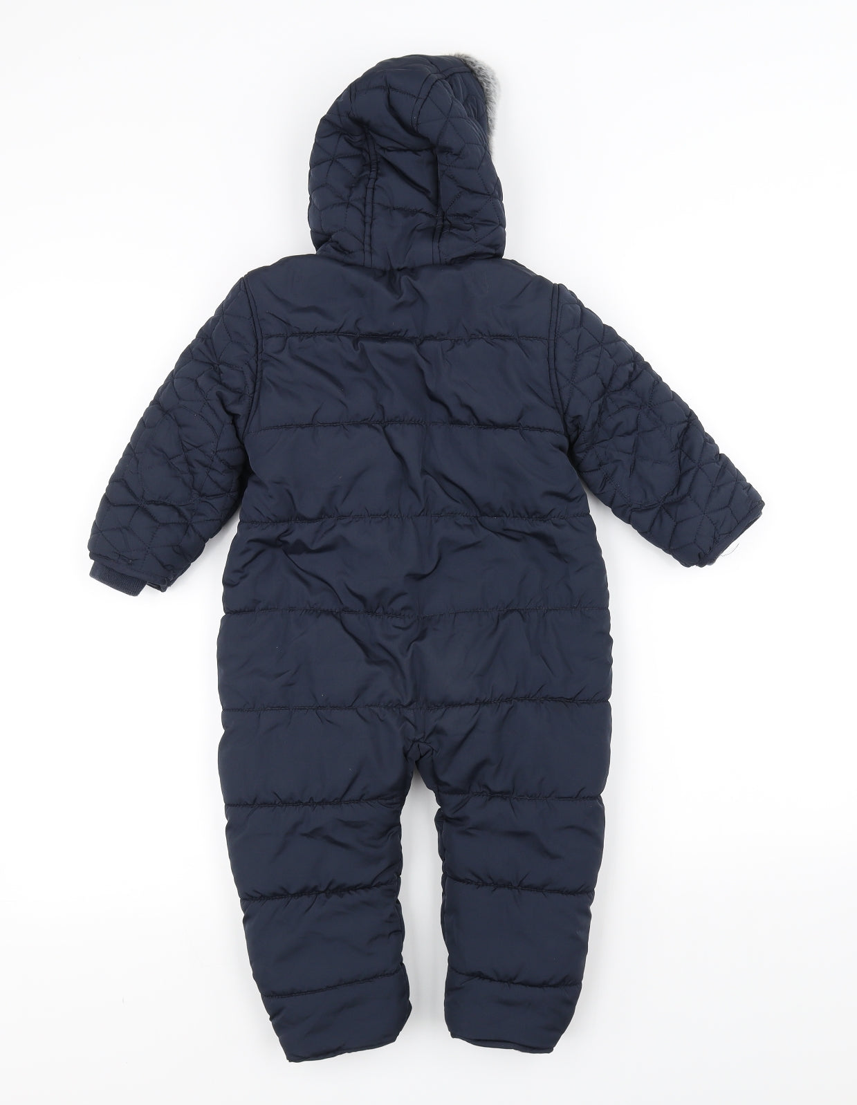 Mothercare Baby Blue   Parka Coat Size 18-24 Months