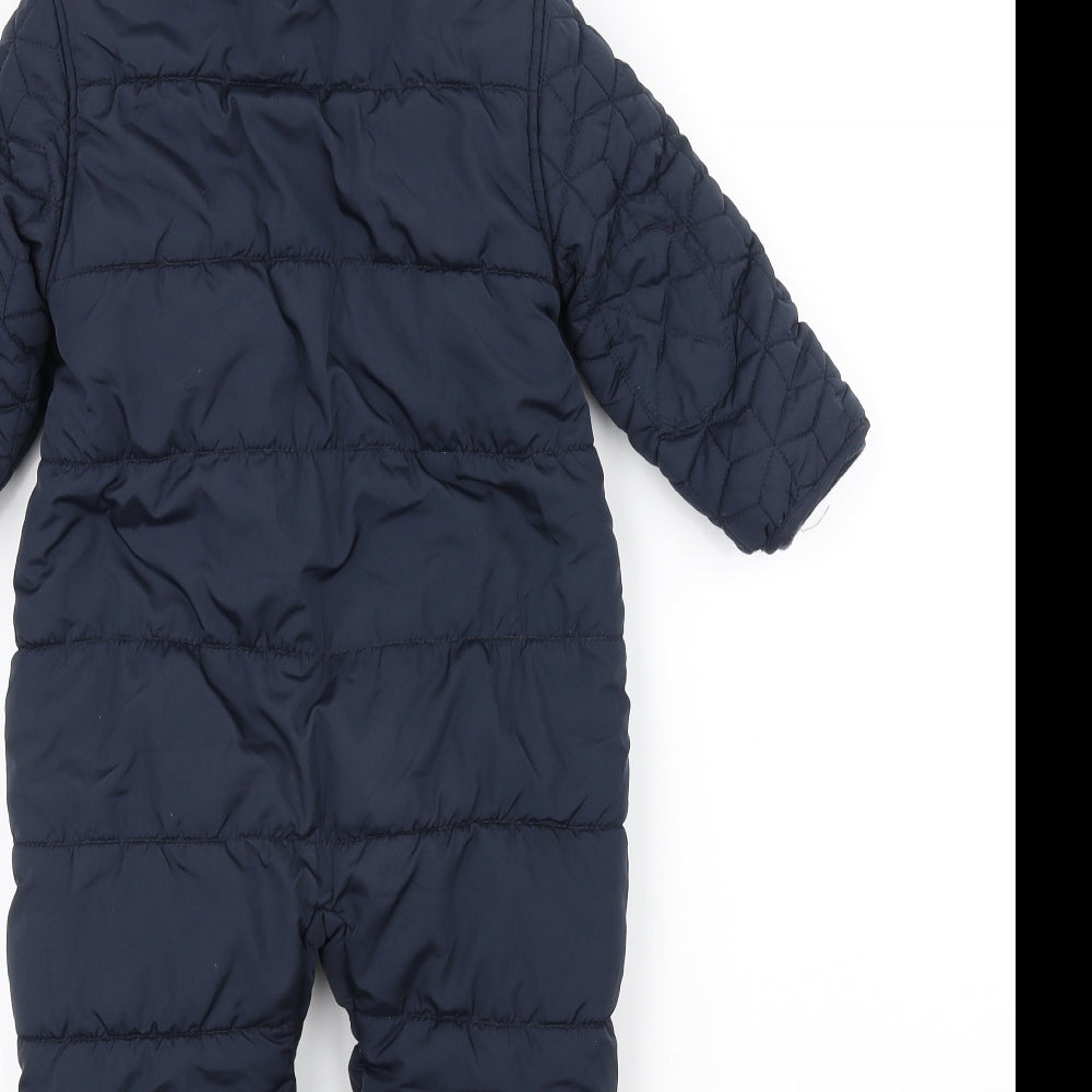 Mothercare Baby Blue   Parka Coat Size 18-24 Months