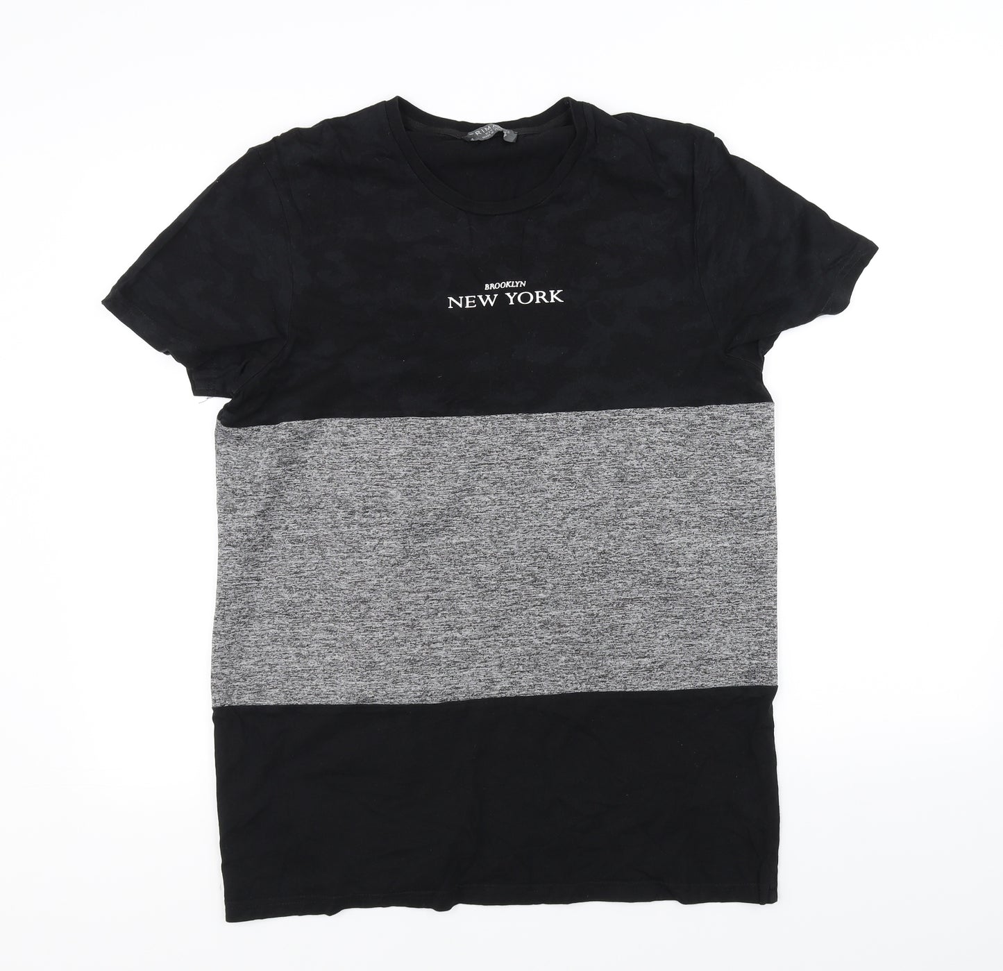 Primark Mens Black    T-Shirt Size M