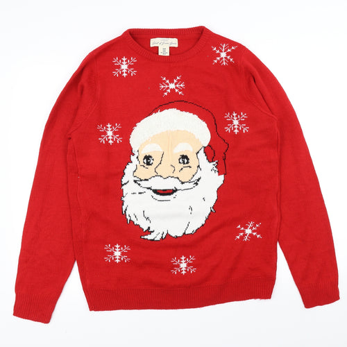 L.O.G.G Mens Red   Pullover Jumper Size M