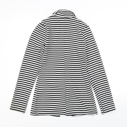 Lustre Womens Black Striped  Jacket  Size 8
