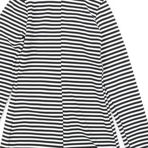 Lustre Womens Black Striped  Jacket  Size 8