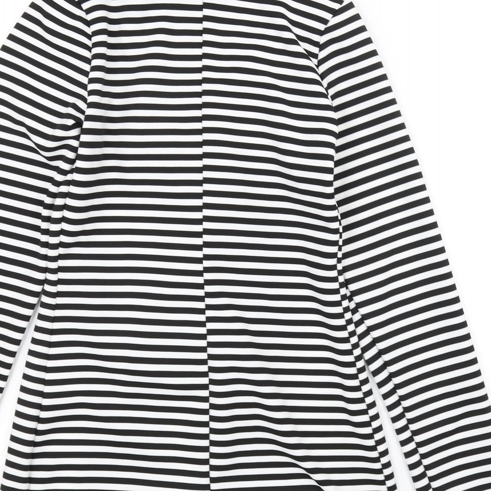 Lustre Womens Black Striped  Jacket  Size 8