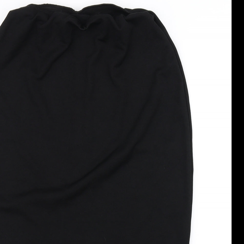 Boohoo Womens Black   A-Line Skirt Size 18