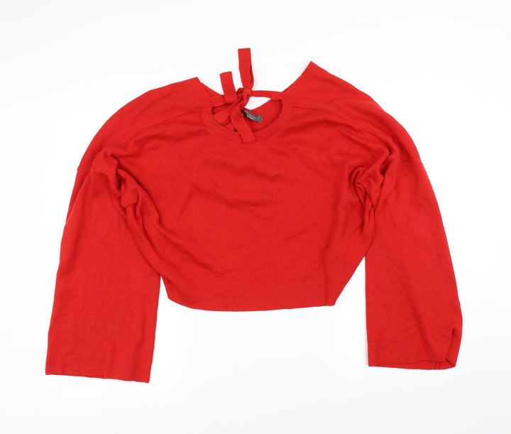 Primark Womens Red Pullover Jumper Size XL