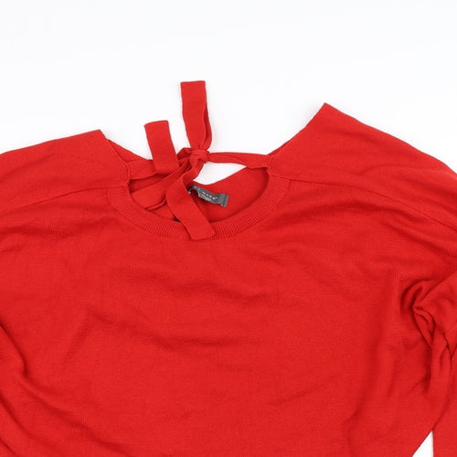 Primark Womens Red   Pullover Jumper Size XL