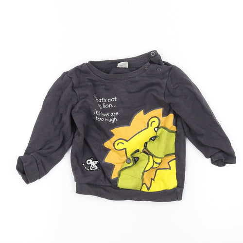 Preworn Baby Black   Pullover Jumper Size 9-12 Months